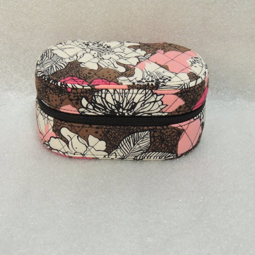 Vera Bradley "Mocha Rouge" Hard Sided Jewelry Box